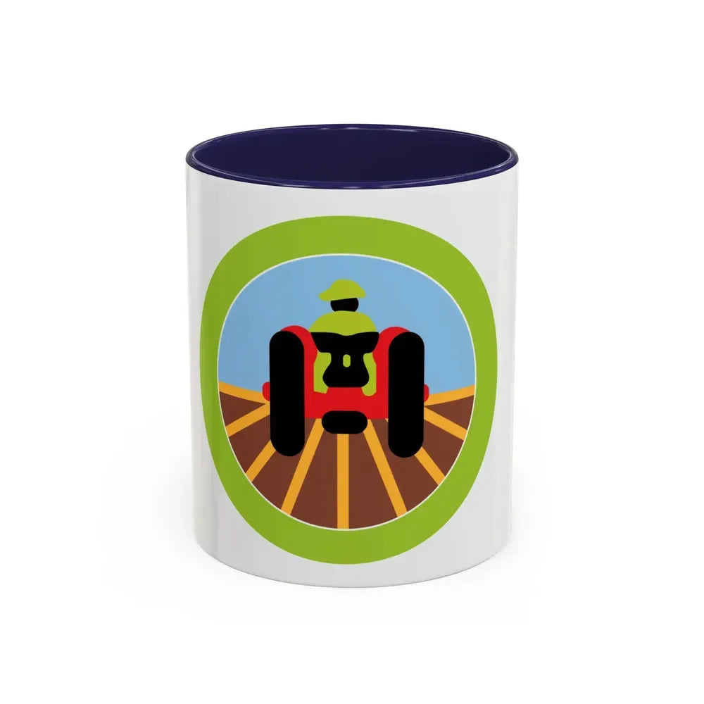 Farm Mechanics (Boy Scout Merit Badge) Accent Coffee Mug 11oz Navy - Go Mug Yourself