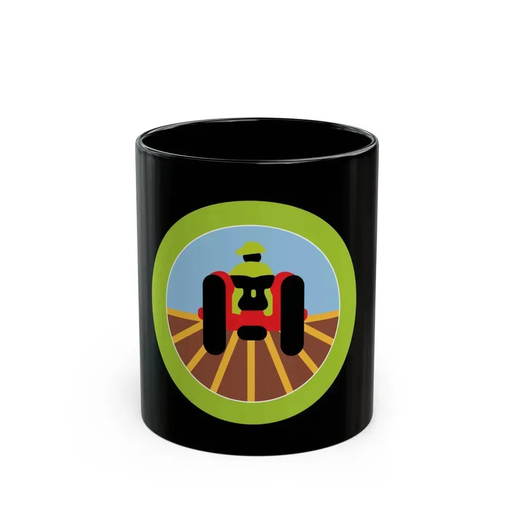 Farm Mechanics (Boy Scout Merit Badge) Black Coffee Mug 11oz - Go Mug Yourself