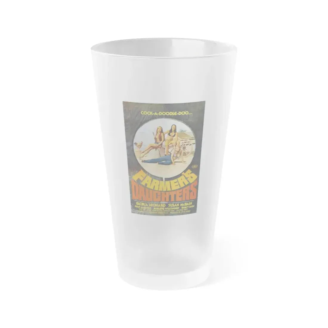FARMER'S DAUGHTERS 1976 Movie Poster - Frosted Pint Glass 16oz 16oz Frosted - Go Mug Yourself