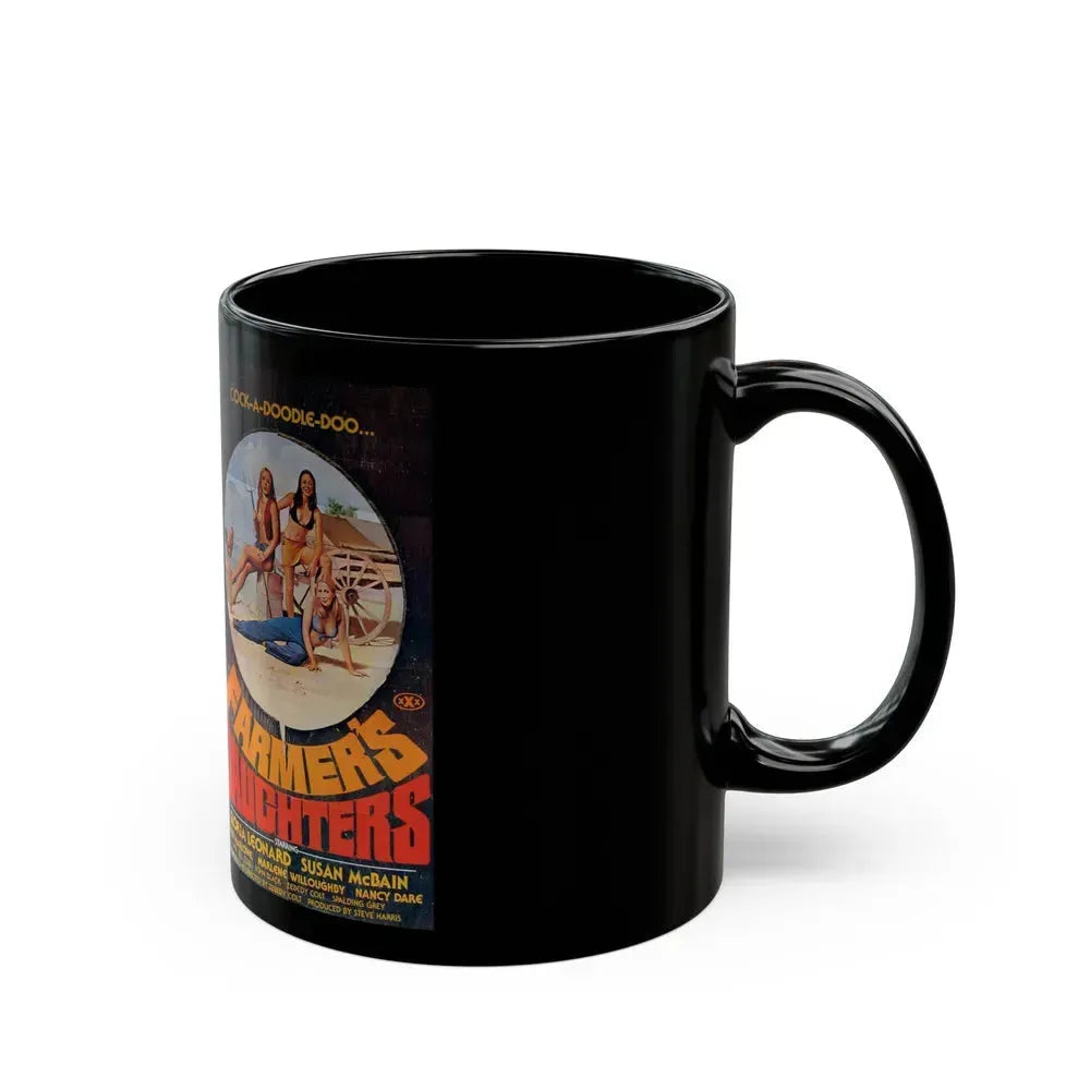 FARMERS DAUGHTERS (VHS COVER) - Black Coffee Mug - Go Mug Yourself