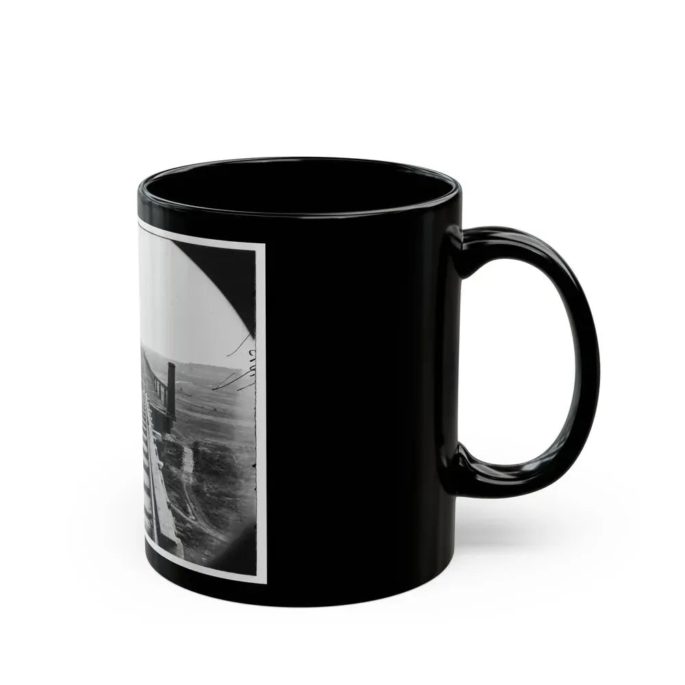 Farmville, Va., Vicinity. High Bridge Of The South Side Railroad Across The Appomattox (U.S. Civil War) Black Coffee Mug - Go Mug Yourself