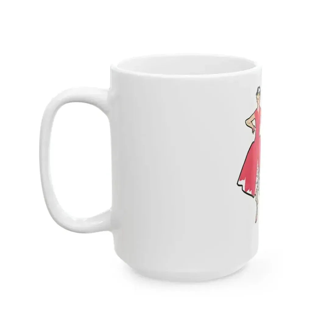 Fashion Illustration from Woman's Own magazine, 1955 (1) - White Coffee Mug - Go Mug Yourself