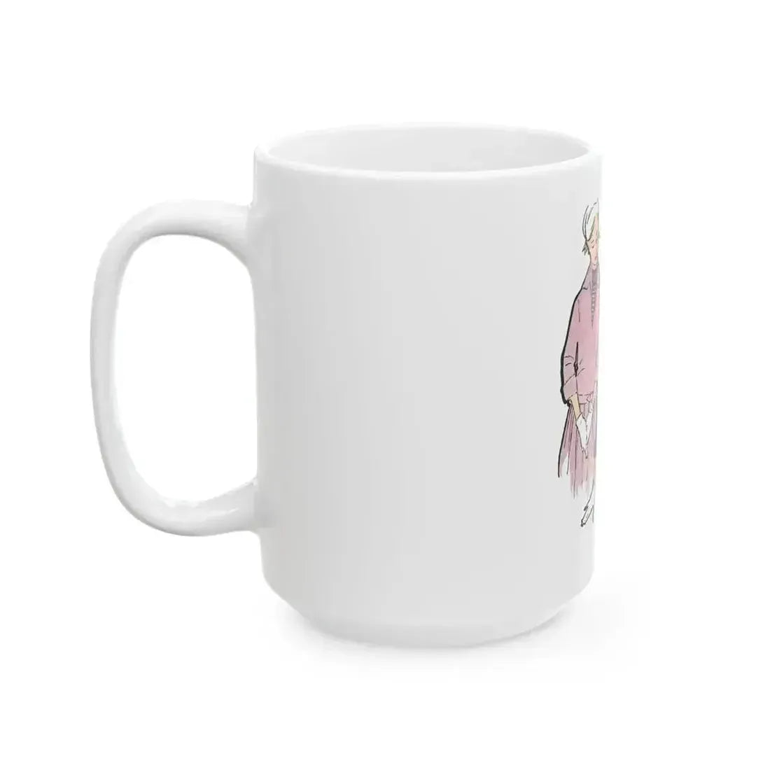 Fashion Illustration from Woman's Own magazine, 1955 (2) - White Coffee Mug - Go Mug Yourself