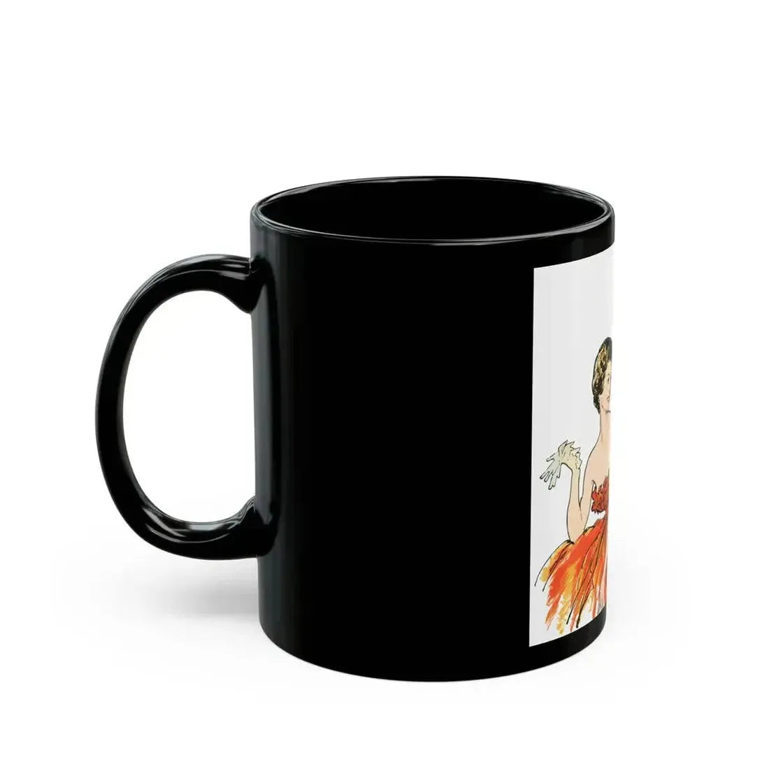 Fashion Illustration from Woman's Own magazine, 1959 (2) - Black Coffee Mug - Go Mug Yourself