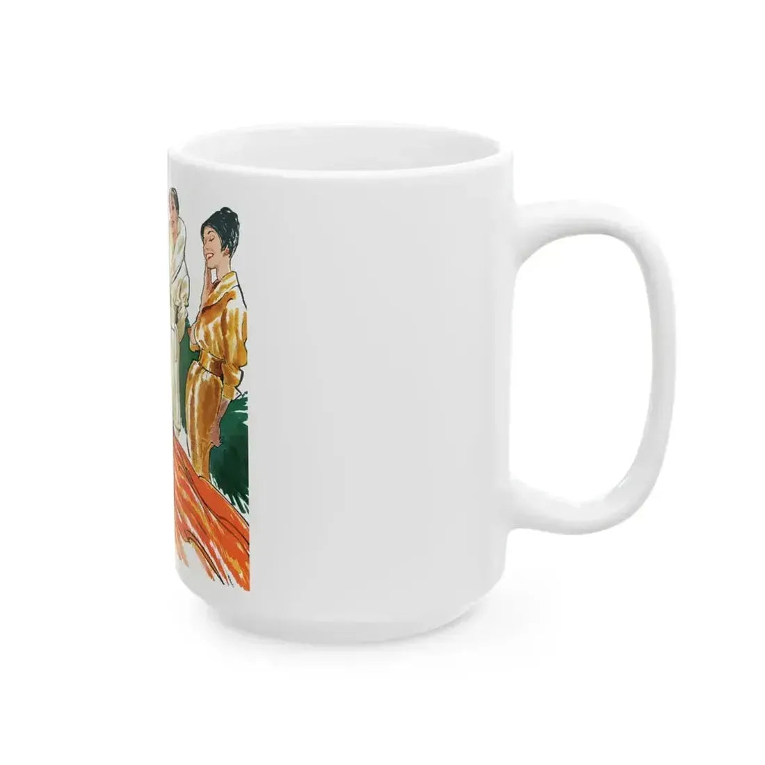 Fashion Illustration from Woman's Own magazine, 1959 (2) - White Coffee Mug - Go Mug Yourself