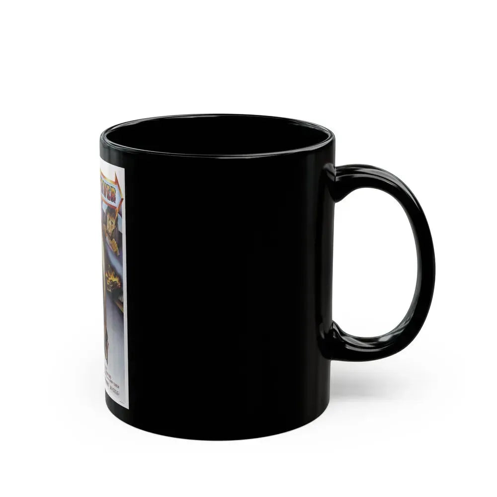 FAST LANE FEVER 1982 Movie Poster - Black Coffee Mug - Go Mug Yourself