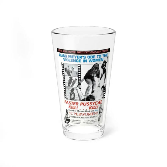 FASTER, PUSSYCAT! KILL! KILL! (3) 1965 Movie Poster - Pint Glass 16oz 16oz - Go Mug Yourself