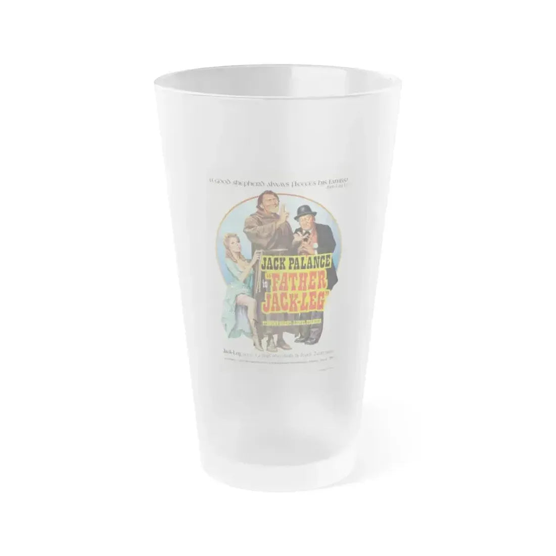 FATHER JACK-LEG 1972 Movie Poster - Frosted Pint Glass 16oz 16oz Frosted - Go Mug Yourself