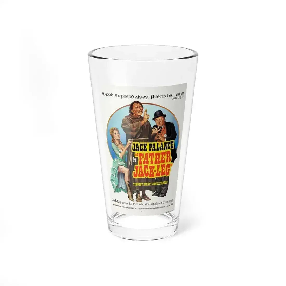FATHER JACK-LEG 1972 Movie Poster - Pint Glass 16oz 16oz - Go Mug Yourself