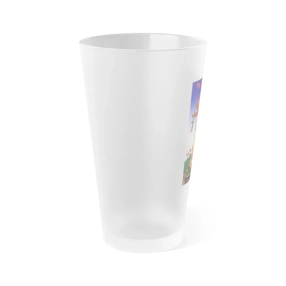 FATHER, SON AND HOLY WAR 1994 Movie Poster - Frosted Pint Glass 16oz - Go Mug Yourself