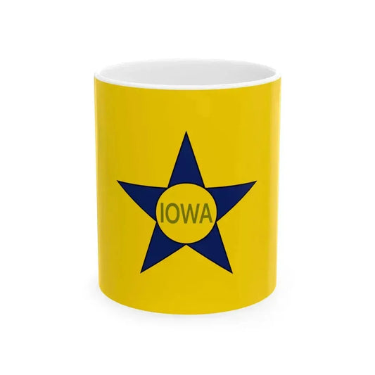 Fatima Cigarettes Iowa flag (United States) White Coffee Mug 11oz - Go Mug Yourself