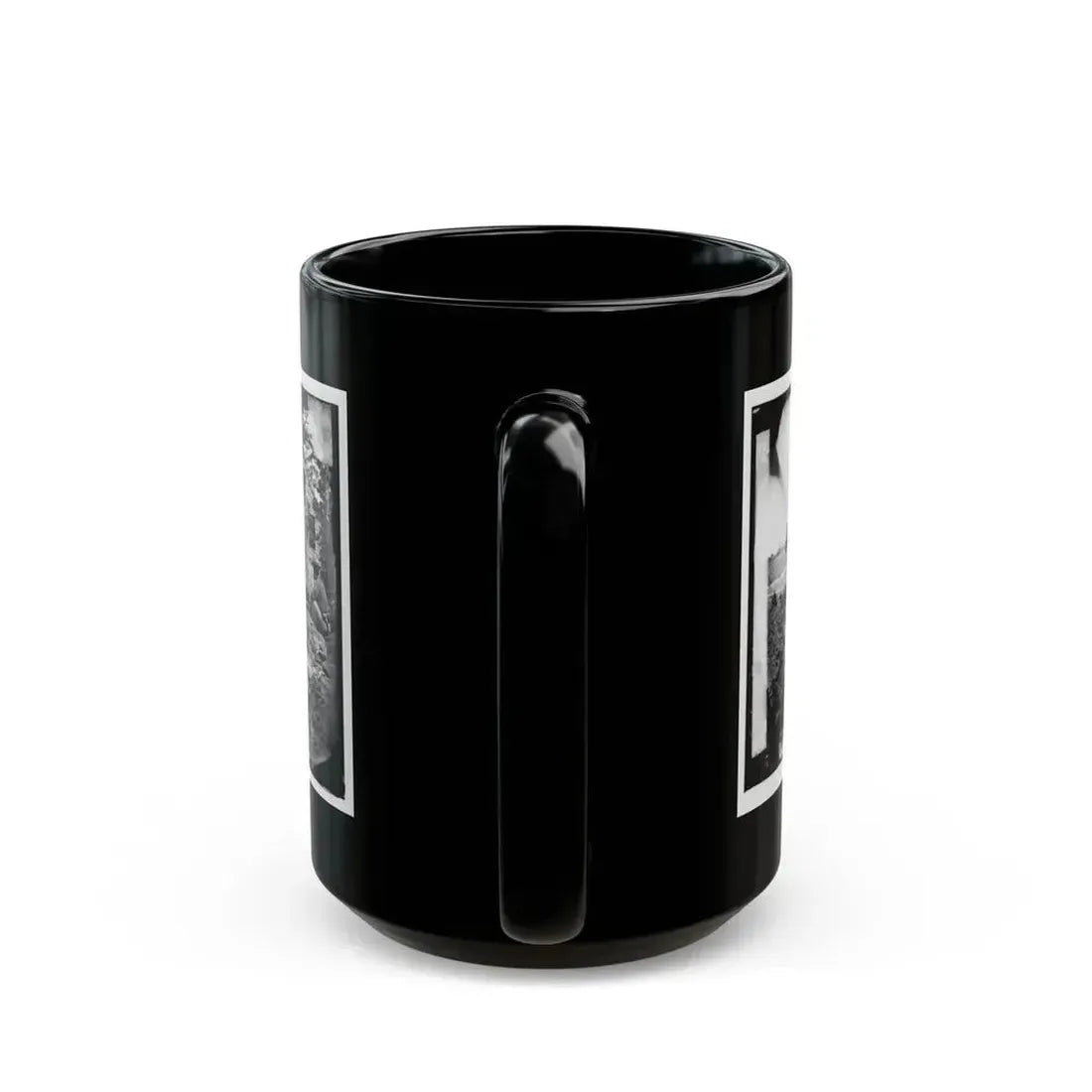 Fauquier Sulphur Springs, Va., Vicinity. Troops Building Bridges Across The North Fork Of The Rappahannock (U.S. Civil War) Black Coffee Mug - Go Mug Yourself
