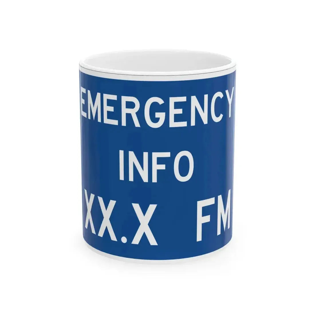 FDOT Road sign - Emergency info radio station (Florida) (Road Sign) White Coffee Mug 11oz - Go Mug Yourself