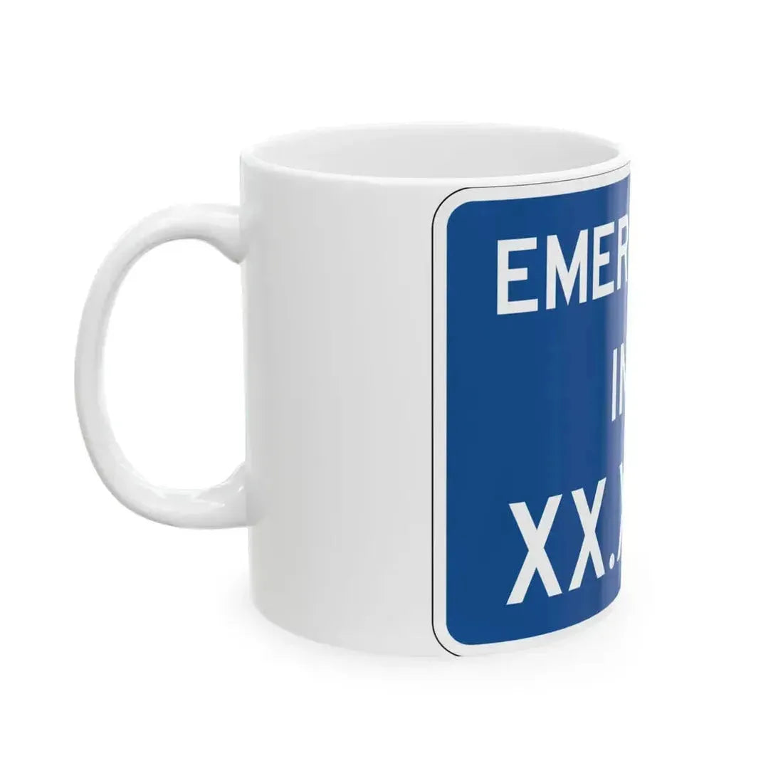 FDOT Road sign - Emergency info radio station (Florida) (Road Sign) White Coffee Mug - Go Mug Yourself