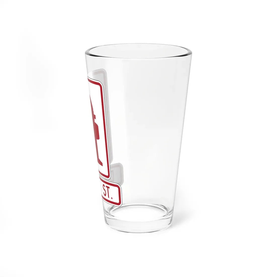 FDOT Road sign - Fire hydrant (Florida) (Road Sign) Pint Glass 16oz - Go Mug Yourself