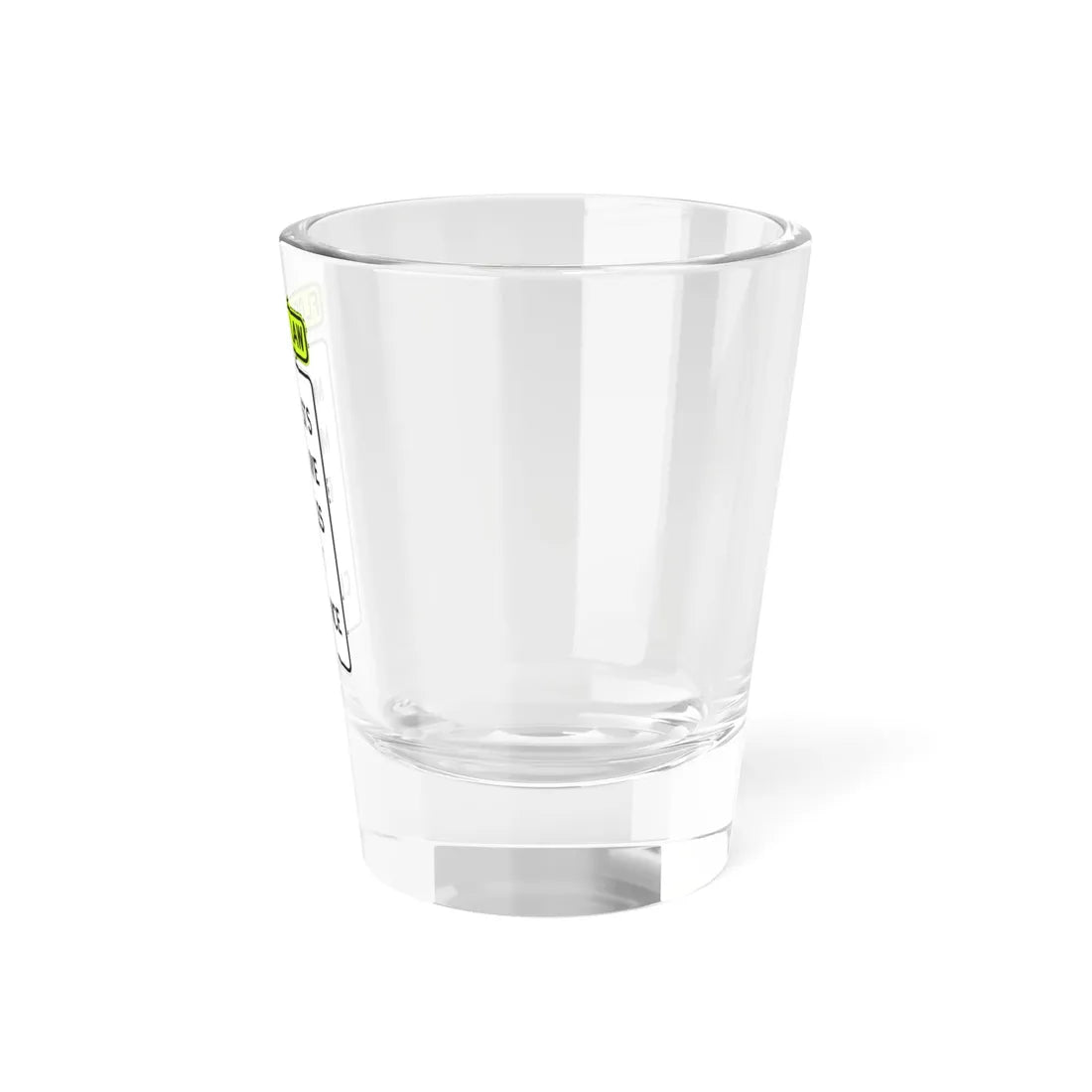 FDOT Road sign - Give Bicycle 3 Feet Clearance (Florida) (Road Sign) Shot Glass 1.5oz - Go Mug Yourself