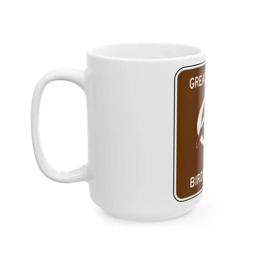FDOT Road sign - Great Florida Birding Trail (Florida) (Road Sign) White Coffee Mug - Go Mug Yourself