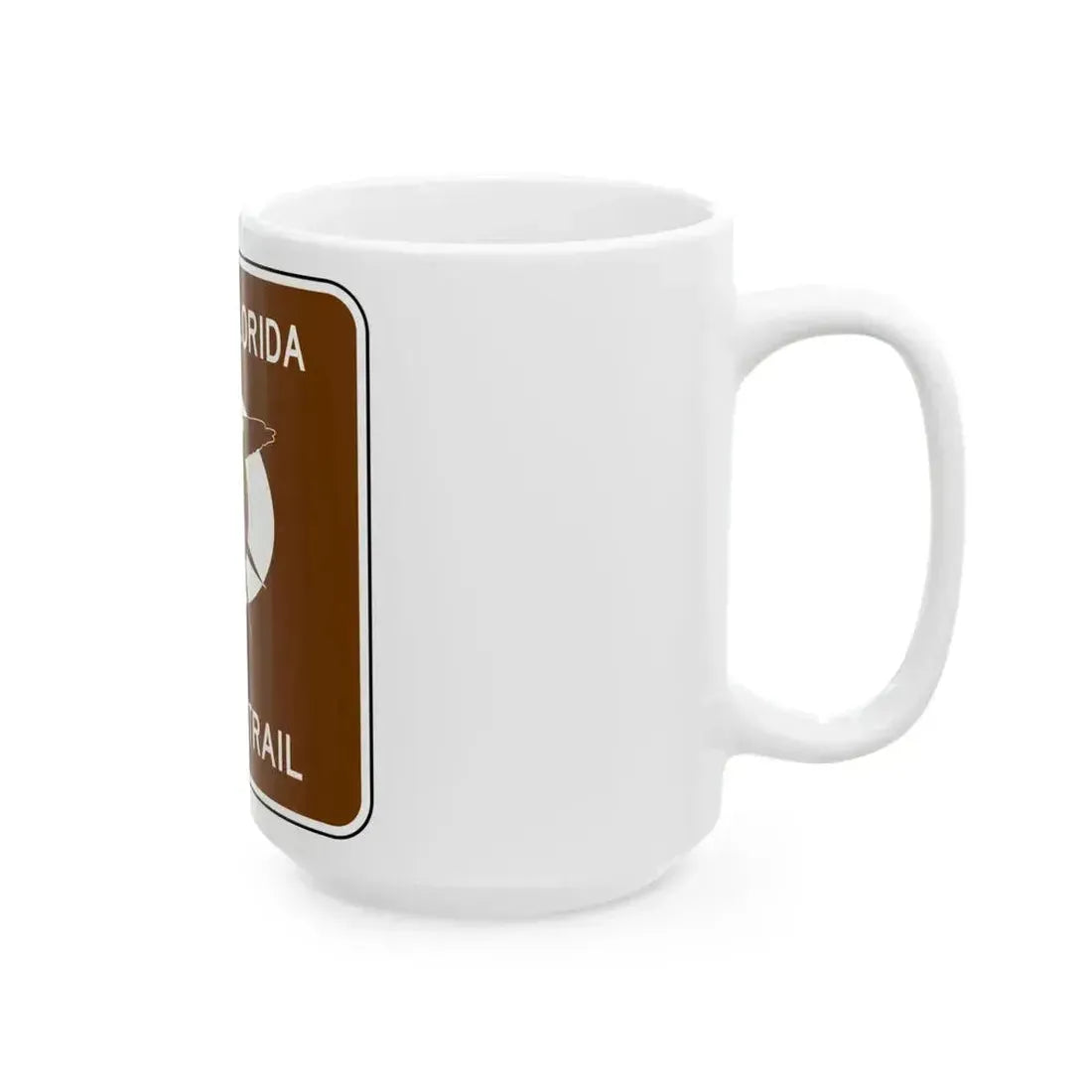 FDOT Road sign - Great Florida Birding Trail (Florida) (Road Sign) White Coffee Mug - Go Mug Yourself