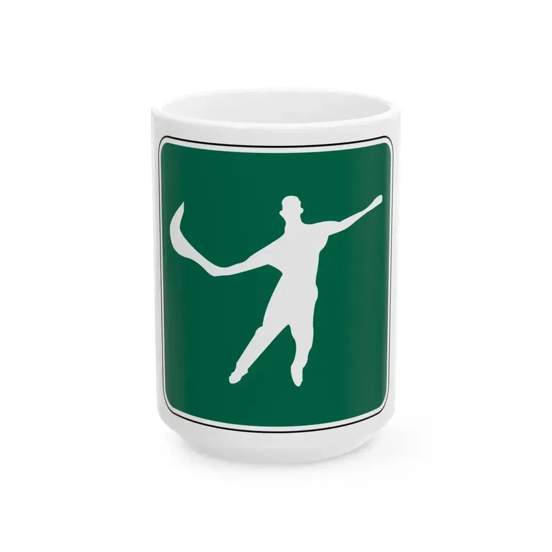 FDOT Road sign - Jai Alai (Florida) (Road Sign) White Coffee Mug 15oz - Go Mug Yourself