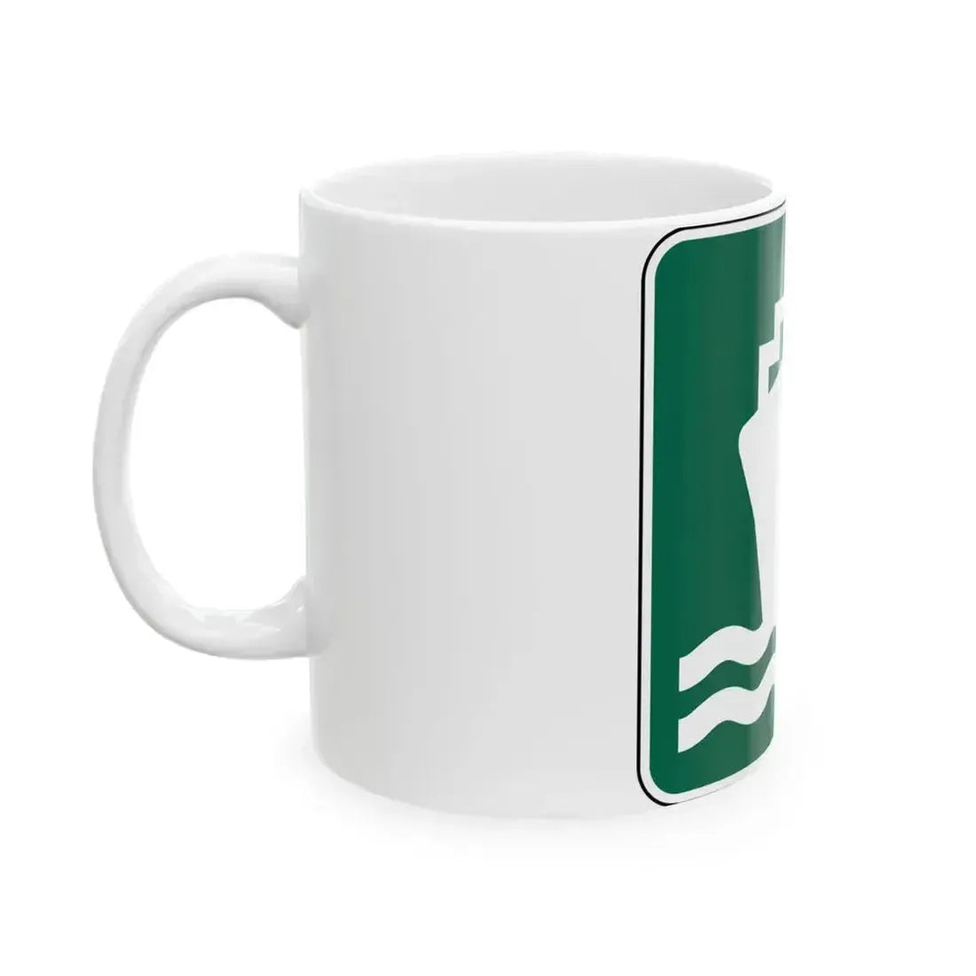 FDOT Road sign - Passenger ship (Florida) (Road Sign) White Coffee Mug - Go Mug Yourself