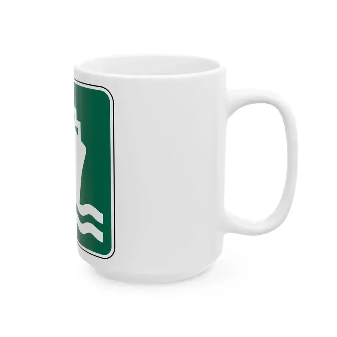 FDOT Road sign - Passenger ship (Florida) (Road Sign) White Coffee Mug - Go Mug Yourself