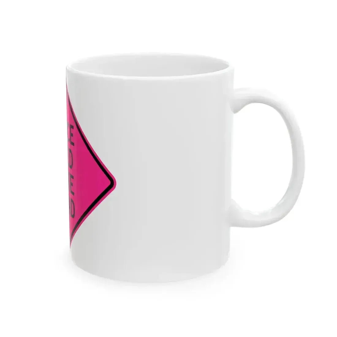FDOT Road sign - Reduce speed smoke ahead (Florida) (Road Sign) White Coffee Mug - Go Mug Yourself