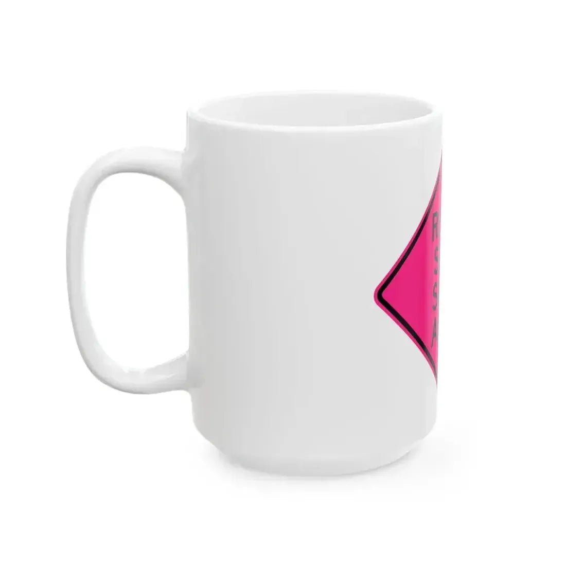 FDOT Road sign - Reduce speed smoke ahead (Florida) (Road Sign) White Coffee Mug - Go Mug Yourself