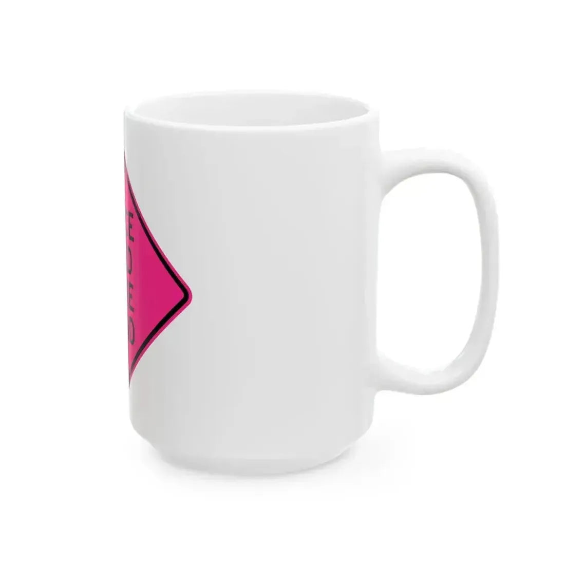 FDOT Road sign - Reduce speed smoke ahead (Florida) (Road Sign) White Coffee Mug - Go Mug Yourself
