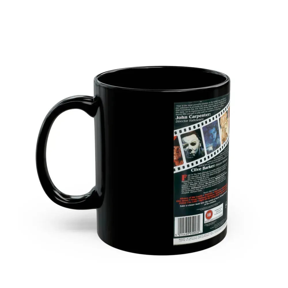 FEAR IN THE DARK (VHS COVER) - Black Coffee Mug - Go Mug Yourself