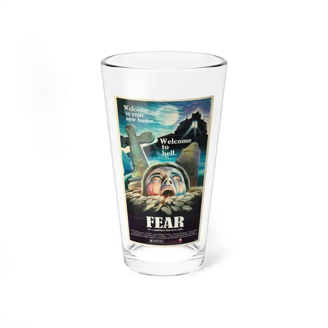 FEAR (MURDER OBSESSION) 1981 Movie Poster - Pint Glass 16oz 16oz - Go Mug Yourself