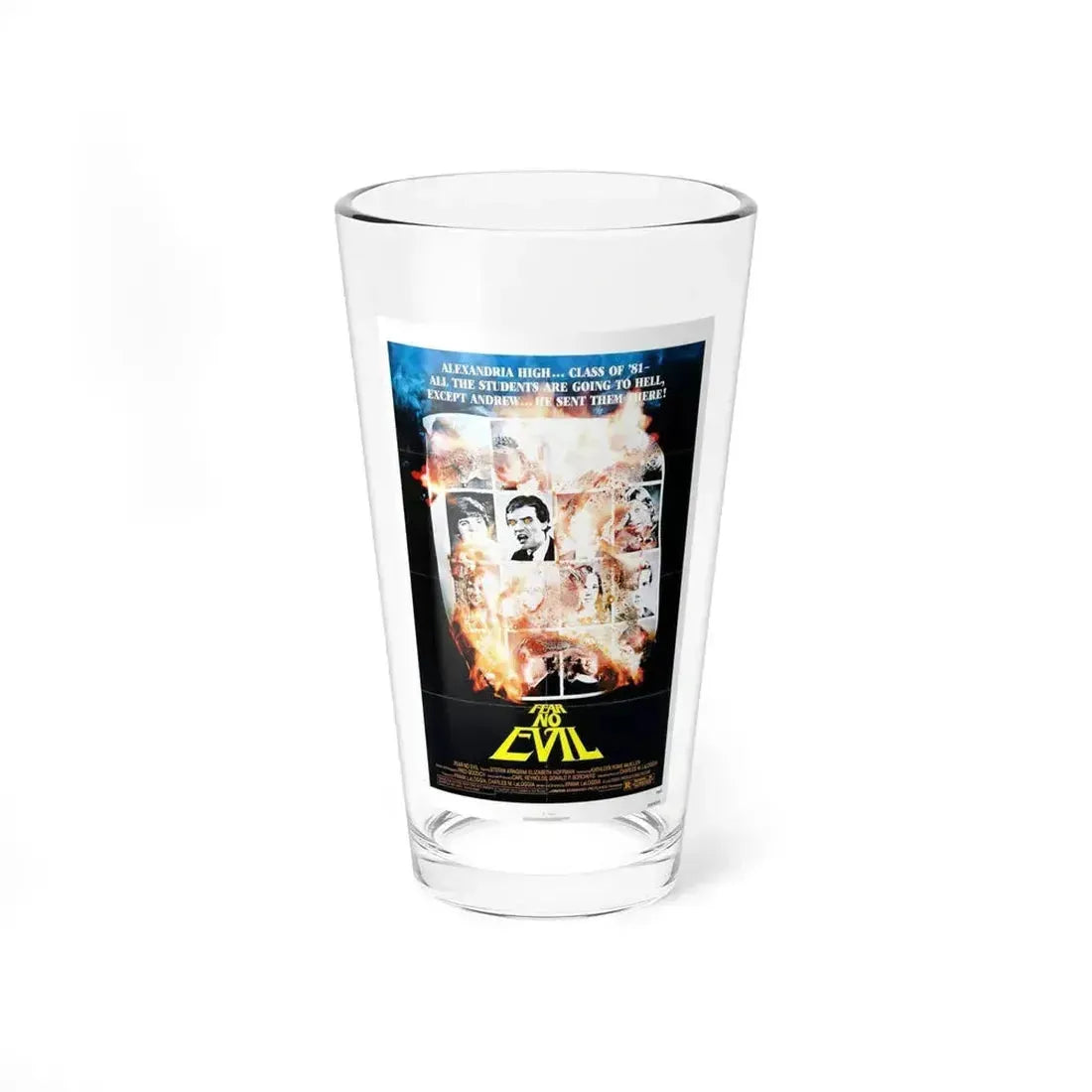 FEAR NO EVIL 1981 Movie Poster - Pint Glass 16oz 16oz - Go Mug Yourself
