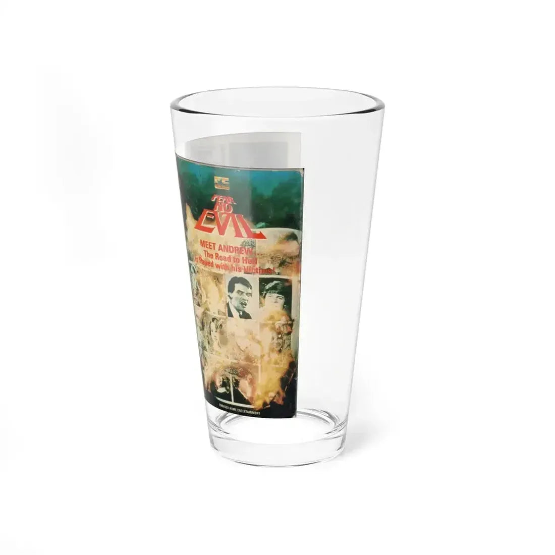 FEAR NO EVIL (VHS COVER) Pint Glass 16oz - Go Mug Yourself