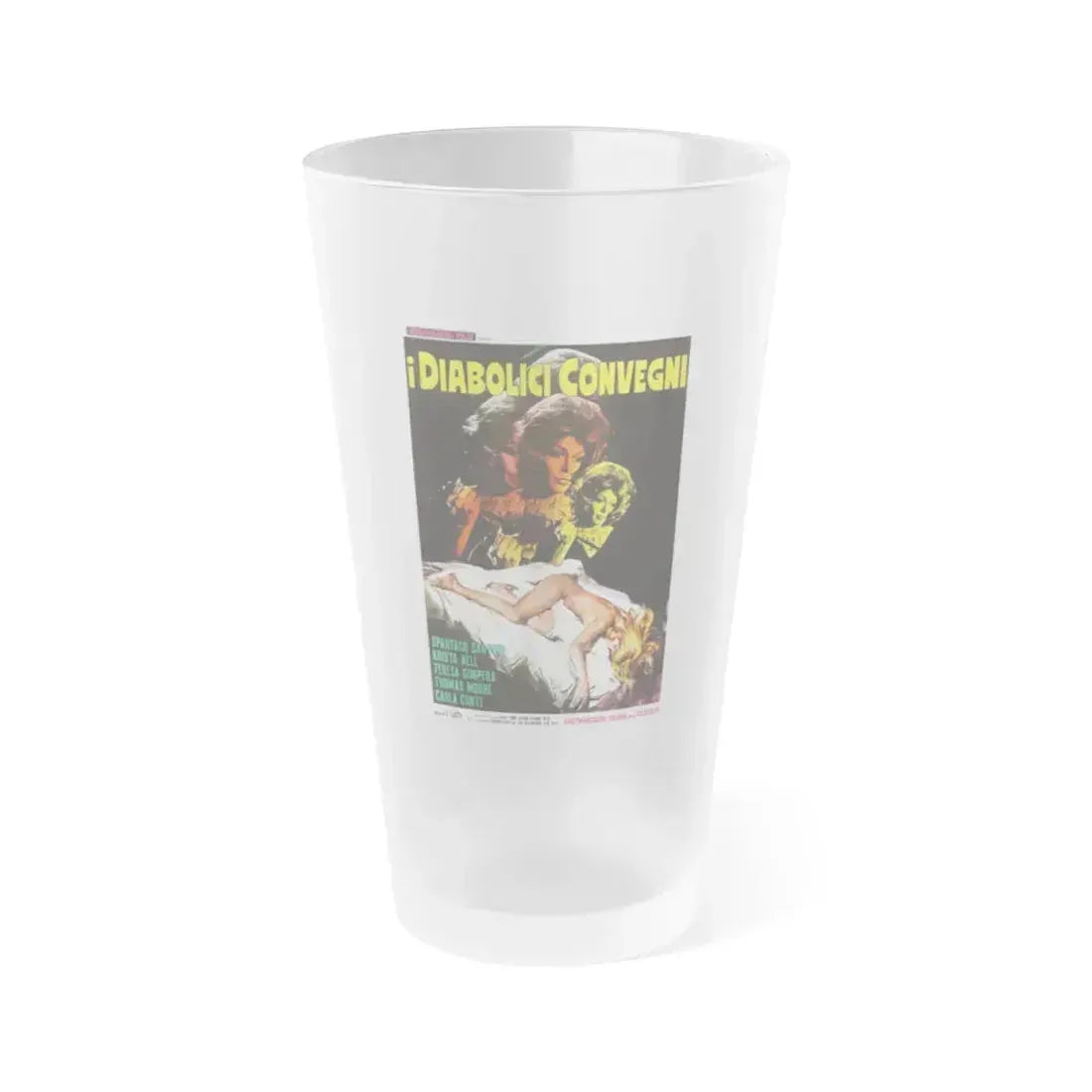 FEAST OF SATAN (ITALIAN) 1971 Movie Poster - Frosted Pint Glass 16oz 16oz Frosted - Go Mug Yourself