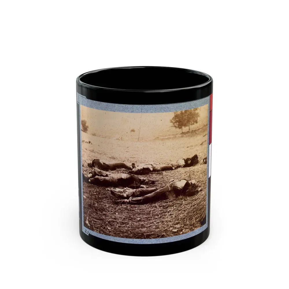 Federal Dead On The Field Of Battle Of First Day, Gettysburg, Pennsylvania (U.S. Civil War) Black Coffee Mug 11oz - Go Mug Yourself