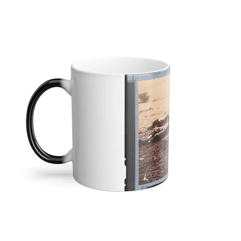Federal Dead on the Field of Battle of First Day, Gettysburg, Pennsylvania (U.S. Civil War) Color Changing Coffee Mug 11oz - Go Mug Yourself