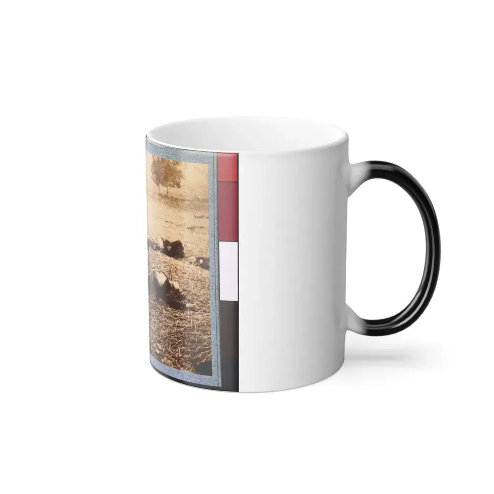 Federal Dead on the Field of Battle of First Day, Gettysburg, Pennsylvania (U.S. Civil War) Color Changing Coffee Mug 11oz - Go Mug Yourself
