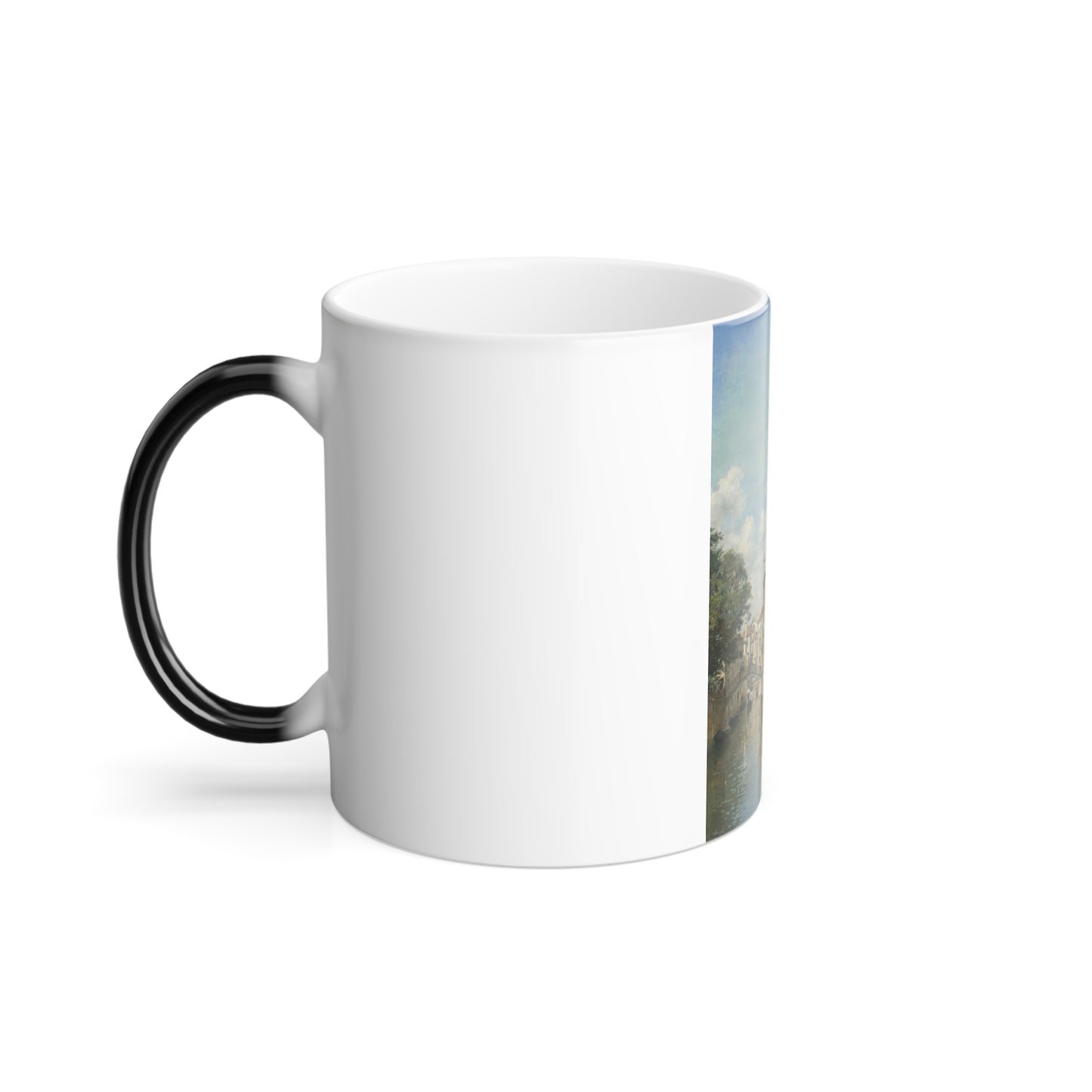 Federico del Campo (1837-1927) a busy day on a venetian canal - Color Changing Mug 11oz-Go Mug Yourself