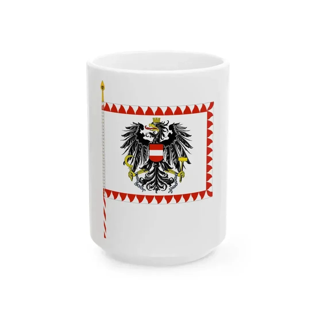 Feldzeichen Bundesheer (Austria) White Coffee Mug 15oz - Go Mug Yourself