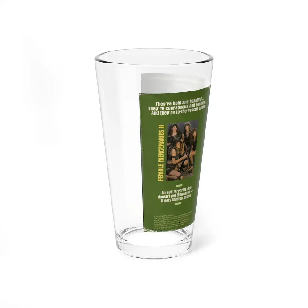 FEMALE MERCENARIES 2 (VHS COVER) Pint Glass 16oz - Go Mug Yourself