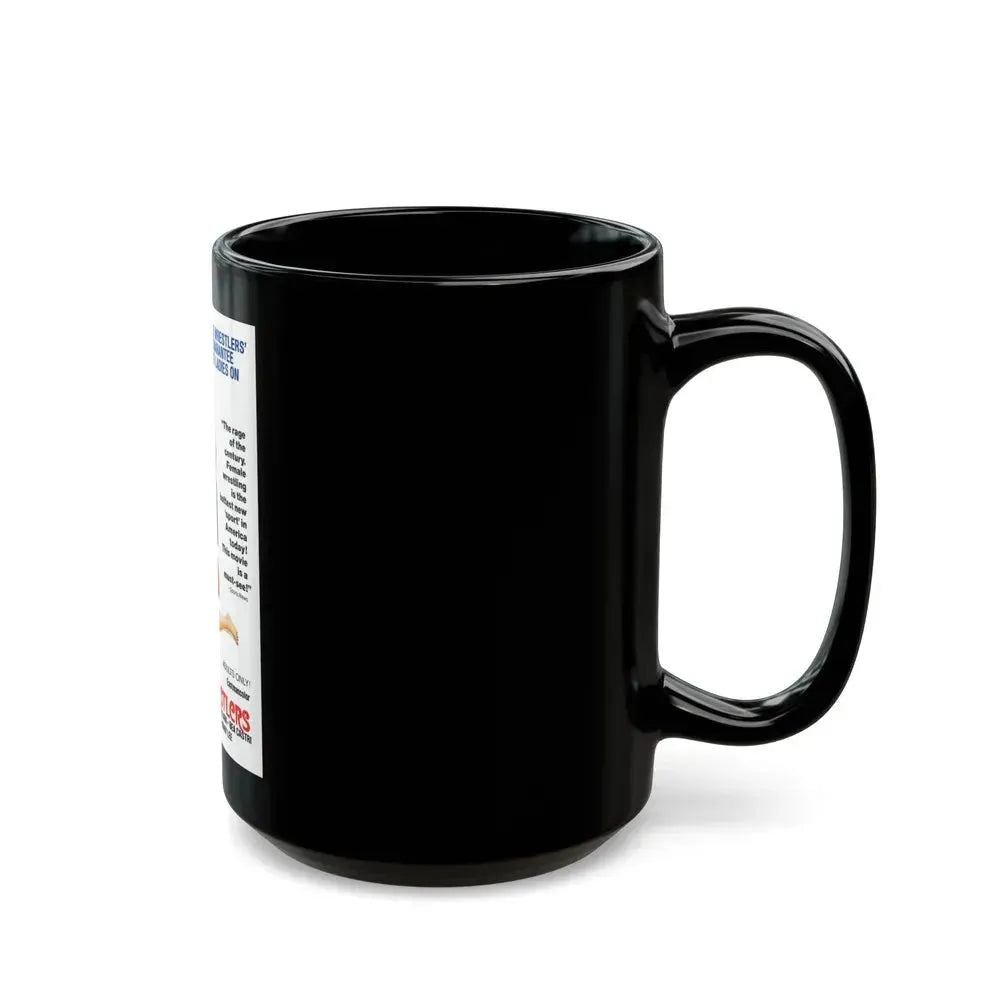 FEMALE WRESTLERS 1980 Movie Poster - Black Coffee Mug - Go Mug Yourself
