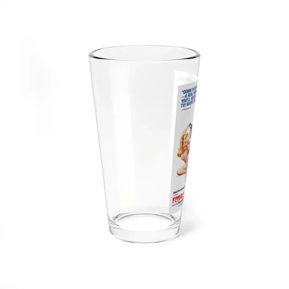 FEMALE WRESTLERS 1980 Movie Poster - Pint Glass 16oz - Go Mug Yourself