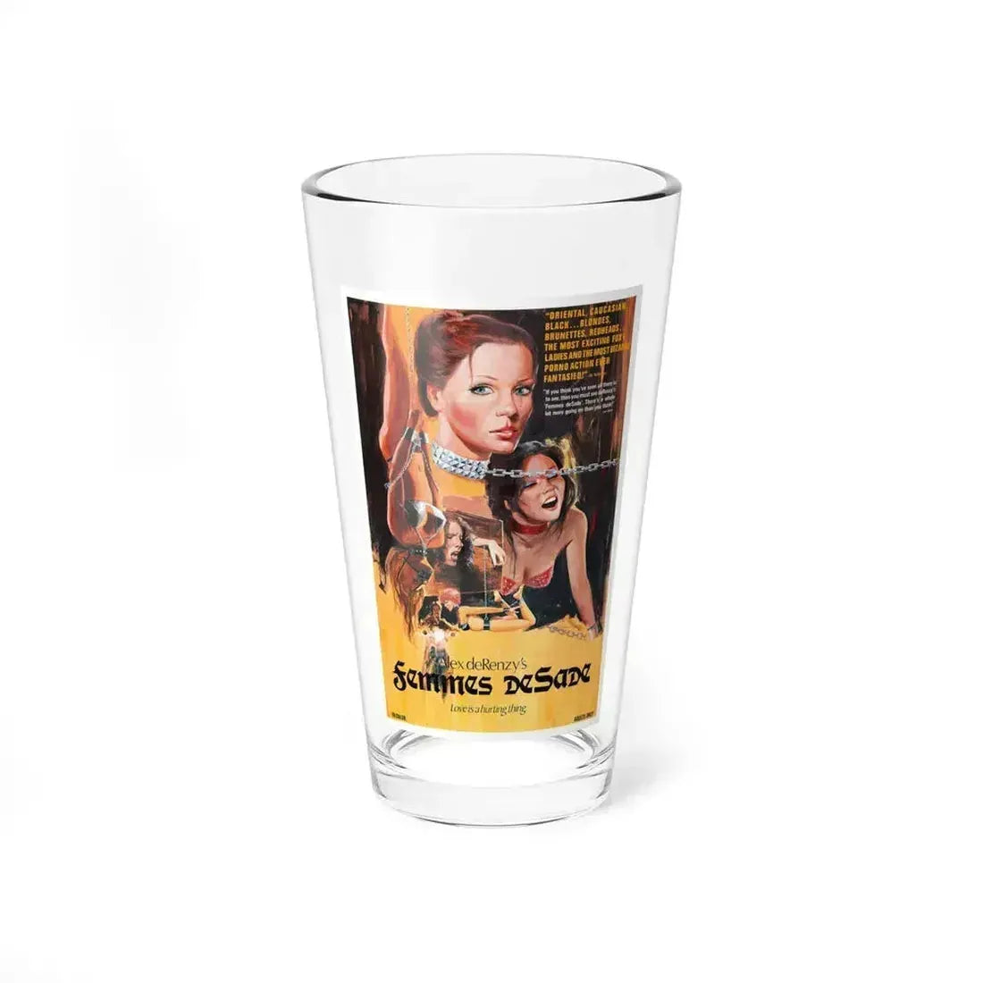 FEMMES DE SADE 1976 Movie Poster - Pint Glass 16oz 16oz - Go Mug Yourself