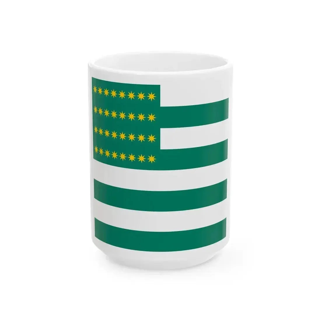 Fenian Flag 1867 (Ireland) White Coffee Mug 15oz - Go Mug Yourself
