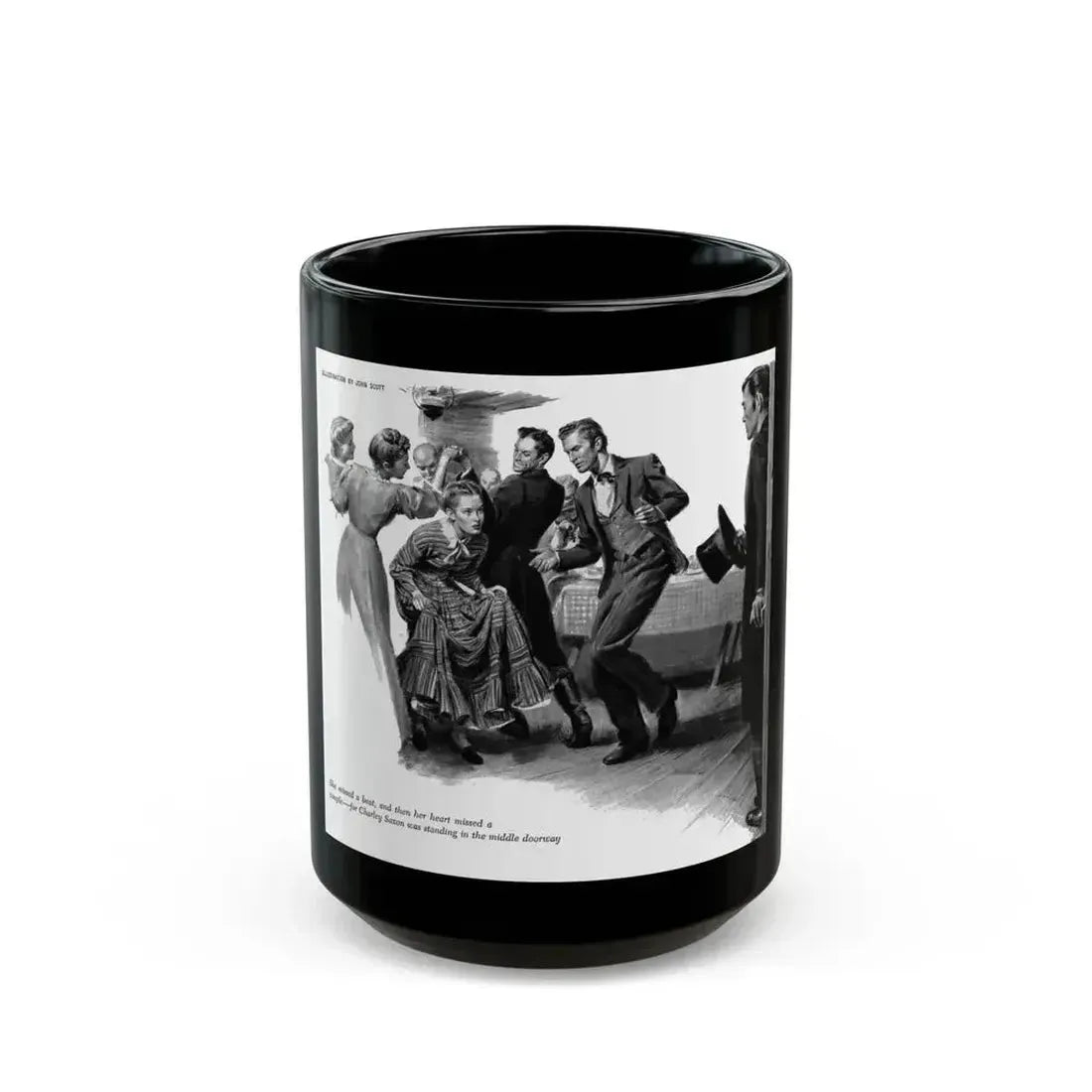 Ferry Tavern, part three, Woman's Day, August 1947 - Black Coffee Mug 15oz - Go Mug Yourself