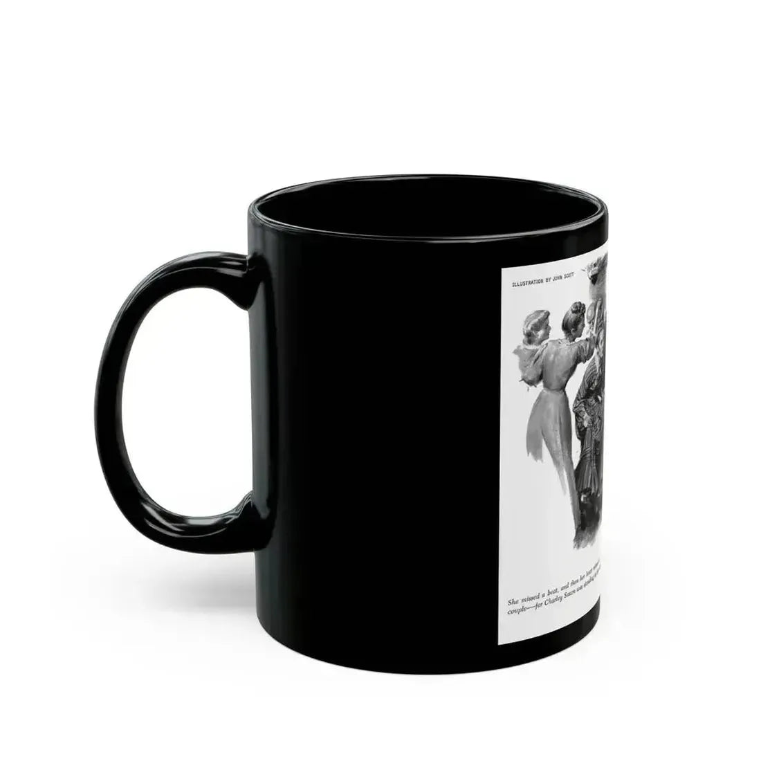 Ferry Tavern, part three, Woman's Day, August 1947 - Black Coffee Mug - Go Mug Yourself