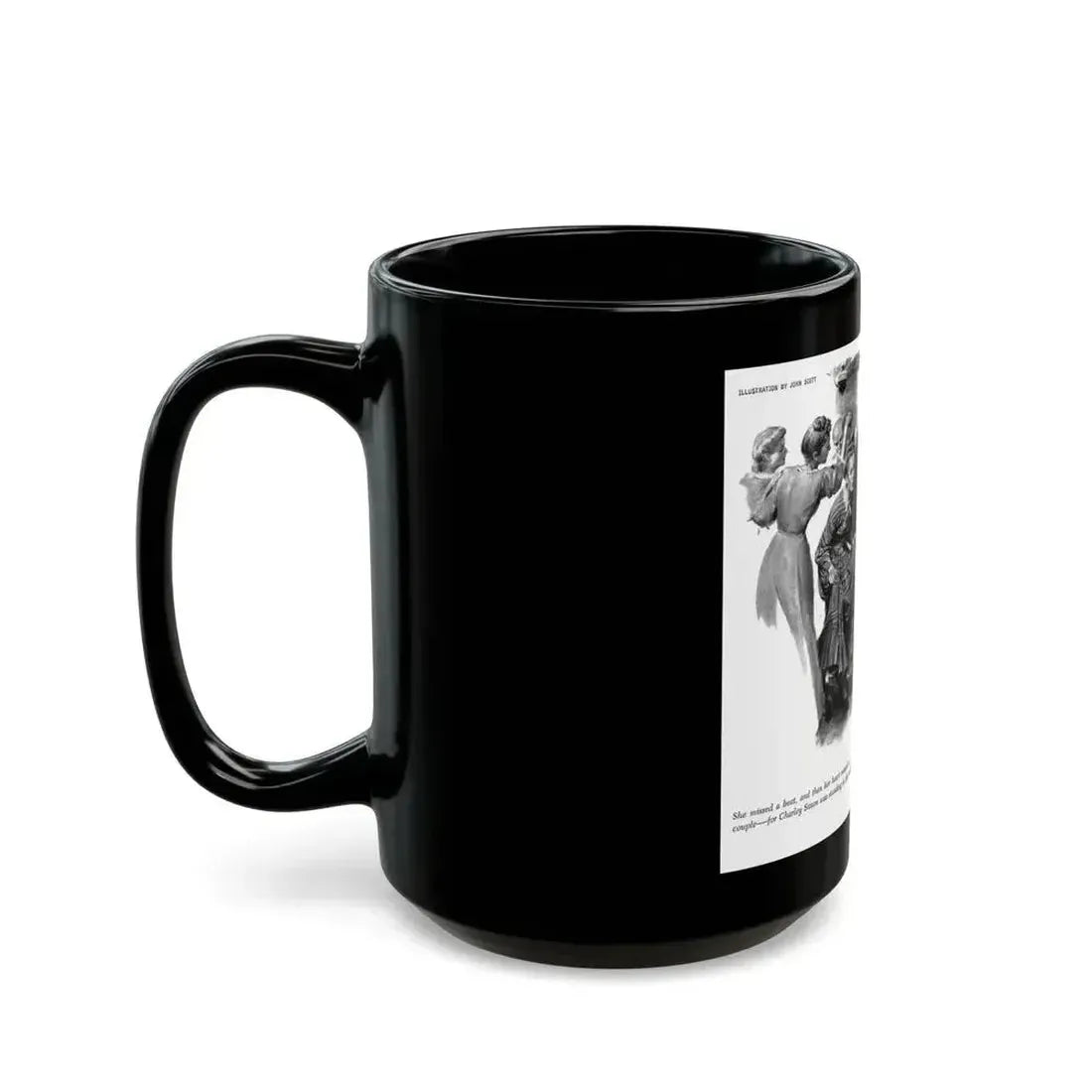Ferry Tavern, part three, Woman's Day, August 1947 - Black Coffee Mug - Go Mug Yourself