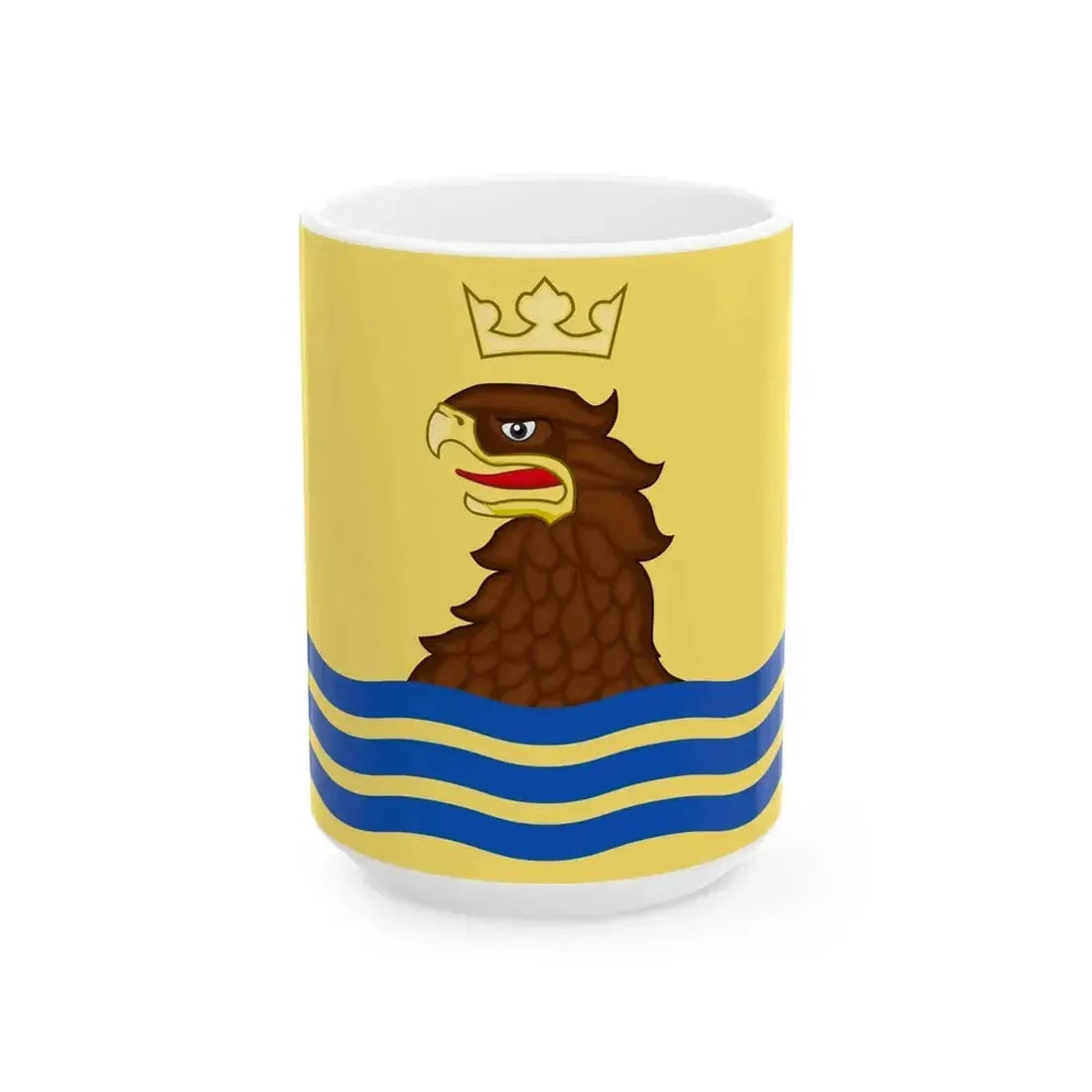Fictional flag of Basilicata (Italy) White Coffee Mug 15oz - Go Mug Yourself