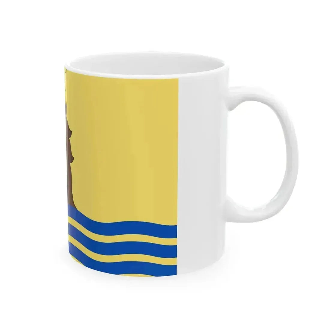 Fictional flag of Basilicata (Italy) White Coffee Mug - Go Mug Yourself