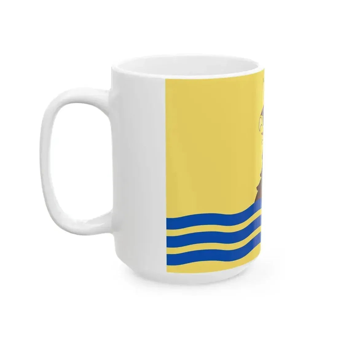 Fictional flag of Basilicata (Italy) White Coffee Mug - Go Mug Yourself