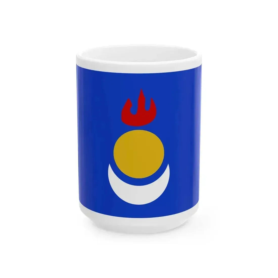 Fictional Flag of Inner Mongolia (China) White Coffee Mug 15oz - Go Mug Yourself